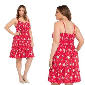 NWT Red Floral Dress